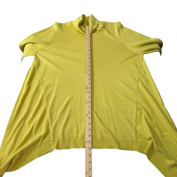 Chico's Turtleneck Sweater Tunic Size 3(XL) Citrine Cashmere Blend Pullover NWT - Picture 12 of 13